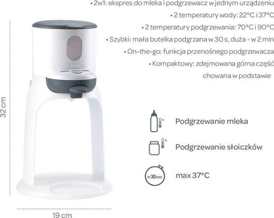 Beaba Bib Expresso Грејач за Шишиња и Храна за Бебиња, White