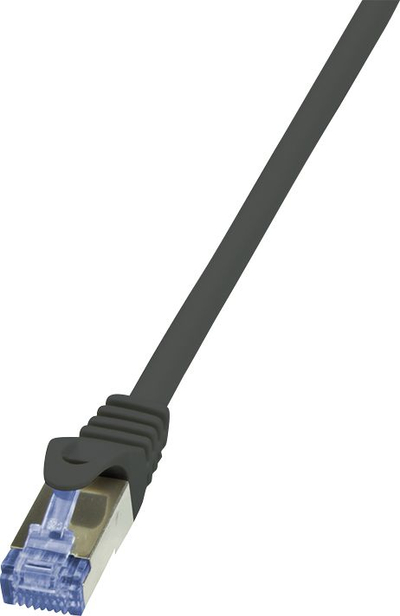 Kabllo rrjeti LogiLink Patchcord CQ4123S, CAT6A, 30m, S/FTP, e zezë