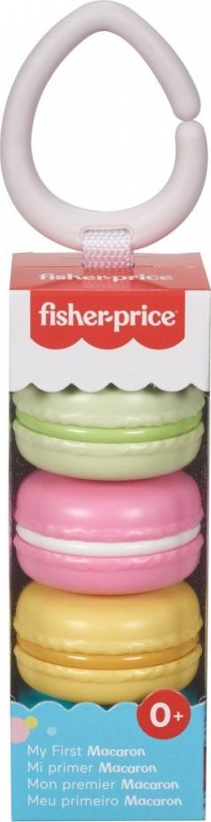 Lodër aktiviteti për bebe Fisher-Price My First Macaron, 3 unaza, me ngjyra