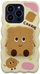 Maskë telefoni 3D Cookie me stand, për iPhone 16 Pro, silikon, e shumëngjyrshme