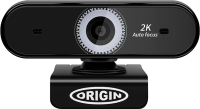 Kamera web Origin Storage 2K, USB, auto focus, e zezë