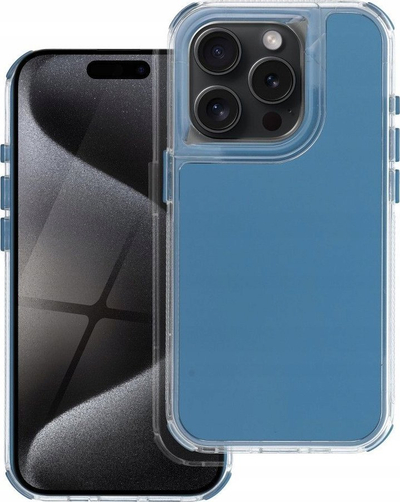Kapak telefoni Matrix për iPhone 15, i tejdukshëm, blu