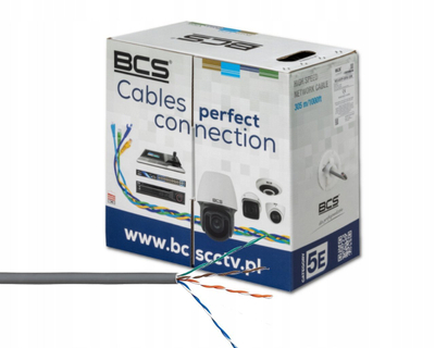Kabllo rrjeti BCS U UTP Cat5e LSOH, 305m, portokalli