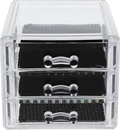 Organizues bizhuterish AC-Déco, me 3 sirtarë, plastikë transparente