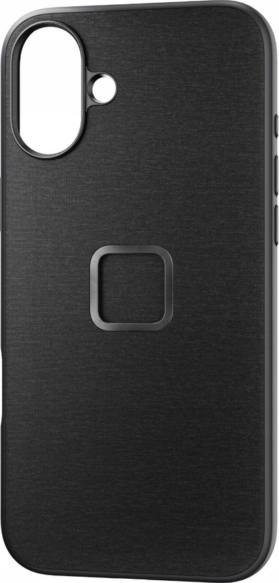 Kapak telefoni Peak Design Mobile Everyday Fabric Case iPhone 16 Plus, SlimLink magnetik, kompatibil me MagSafe, gri charcoal