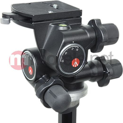 Kokë stativi Manfrotto 410 Junior, me ingranazh, e zezë