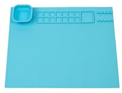 Tapet pikture WEDO Silicone Painting Mat, silikon, 40 x 50 cm, blu e hapur