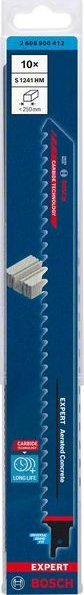 Set tehe sharre reciproke Bosch Expert S1241HM, 300mm, për beton të ajrosur, set 10 copë