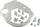 Pllakë adapteri gearbox PMC M50 M57N 8HP, për BMW M50 M52 M54 S50 S52 S54, për ZF 8HP 8HP70 8HP50 GS6 53DZ, argjendtë