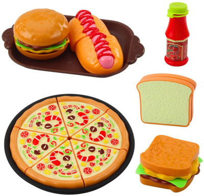 Set pikniku LEAN Toys me shportë thurje, 33 pjesë, shumëngjyrësh