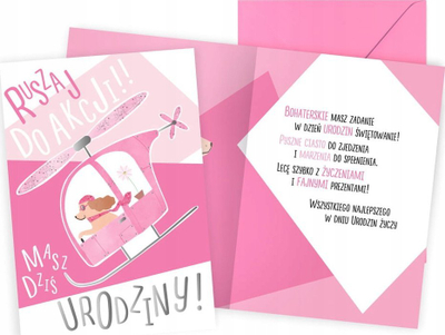 Kartolinë ditlindje Passion Premium PR-501, me zarf, për kalamaj, rozë