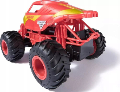 Kamion lodër me telekomandë Monster Jam Marvel Iron Man, shkallë 1:24, i kuq me ari