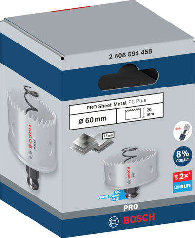 Sharrë rrethore Bosch Pro Power Change Plus, 60mm, për metal