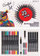 Set kalligrafie Cresco Creative Calligraphy, 23 pjesë, shumëngjyrësh