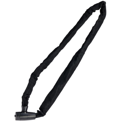 Zinxhir sigurie për biçikletë XQMax 468909, 120 cm, me çelës, i zi