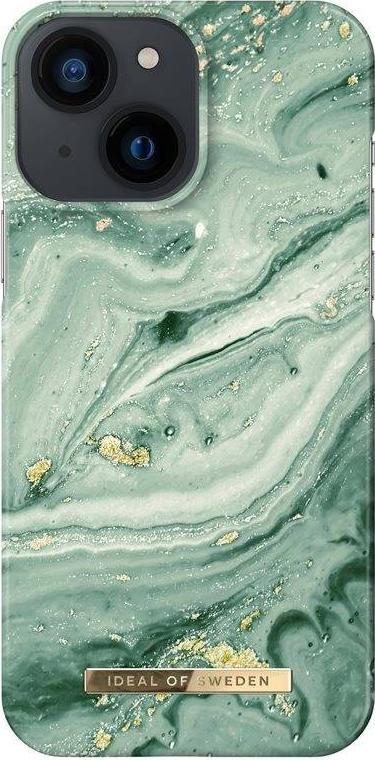 Kapak telefoni iDeal of Sweden Mint Swirl Marble, për iPhone 13 Mini, magnetik, jeshil