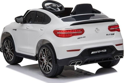 Makinë me bateri Mercedes GLC 63S QLS 5688, 4x4, për kalamaj, e bardhë