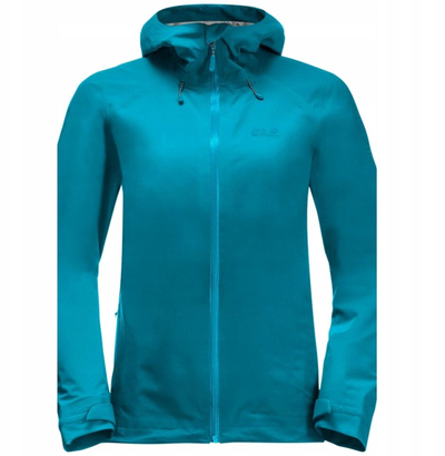 Xhaketë femrash Jack Wolfskin Highest Peak 3L, TEXAPORE PRO, me kapuç, blu