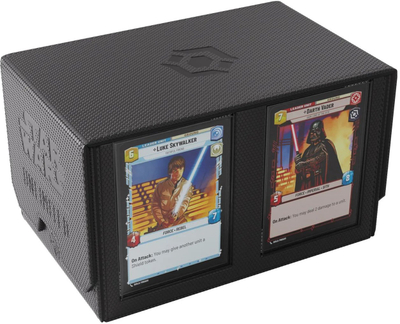 Кутија за карти Gamegenic Star Wars Unlimited Double Deck Pod, за 2 шпила, црна