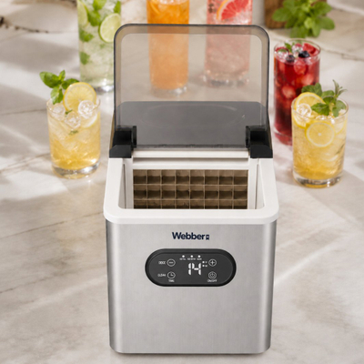 Makina për akull Webber Frio IM-201, 25 kg/24h, LCD, Inox