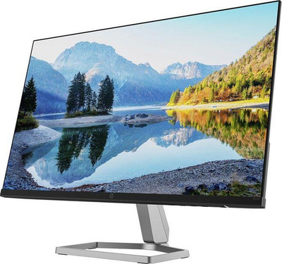 Monitor HP M24fe, 23.8'', 1920 x 1080 (FullHD), 75 Hz, i zi / i argjendtë