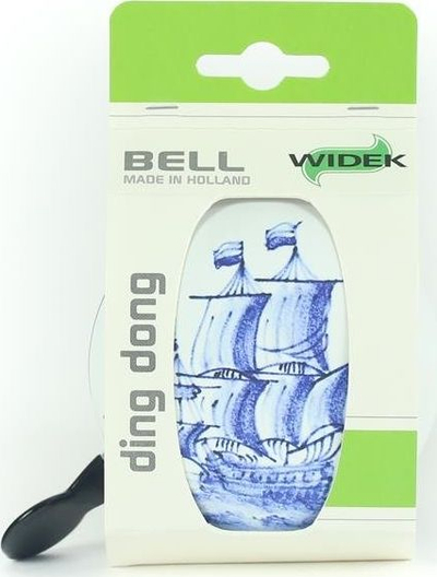 Widek Ding Dong Boat Bicycle Bell, 80 mm, Blue/White