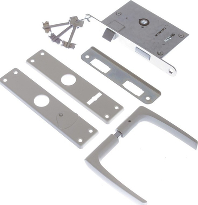 Bllokadë dere Kurzemes ZV9A-1 469Z-35804/2-DB WHI, tip mortise, për cilindër profili, e bardhë