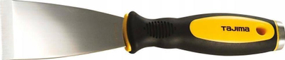 Shpatel Tajima Solid Core, 75mm, çelik inoks, i verdhë e zi