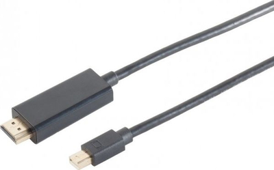 Kabllo Mini DisplayPort në HDMI 1.2, 4K, 2 metra, e zezë