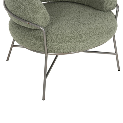 Kolltuk Trudi 84x79x76Hcm (HM8639.27), gjelbër/ argjendtë