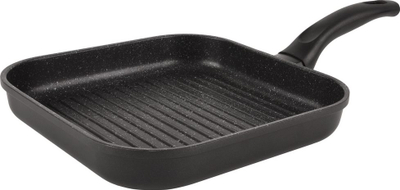 Tigan grill GRANDE 26 x 26 cm, alumin, me shtresë jo ngjitëse, gri