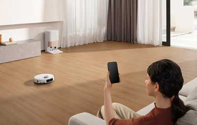 Robot fshesë DREAME X40 Ultra Complete, stacion vetëzbrazës, pastrim dhe larje, i bardhë
