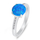 Unazë Brilio Silver RI107WB, argjend, opal dhe zirkonë, argjendi