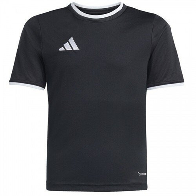 Fanellë sportive Adidas Entrada 26 Kids, unisex, madhësia XXS, e zezë me të bardhë
