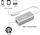 Адаптер мрежен Equip USB Type C во RJ45, Gigabit Ethernet, сив