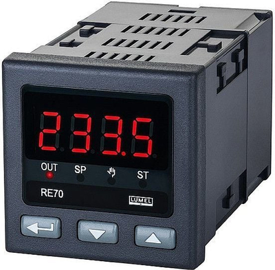 Контролер на температура Lumel RE70 00P0, LED екран со 4 цифри, напојување 230V a.c.