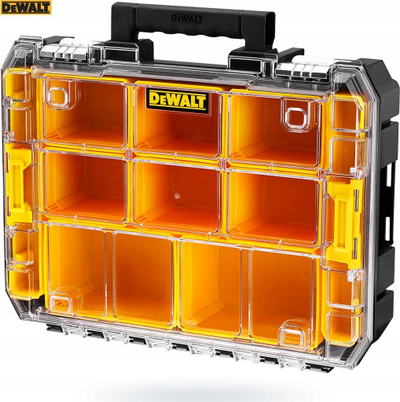 Set kuti mjetesh DeWalt TSTAK V2, 3 pjesë, IP54, i verdhë