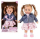 Kukull Natalia Doll, 39 cm, flet polonisht, xhaketë blu marinë