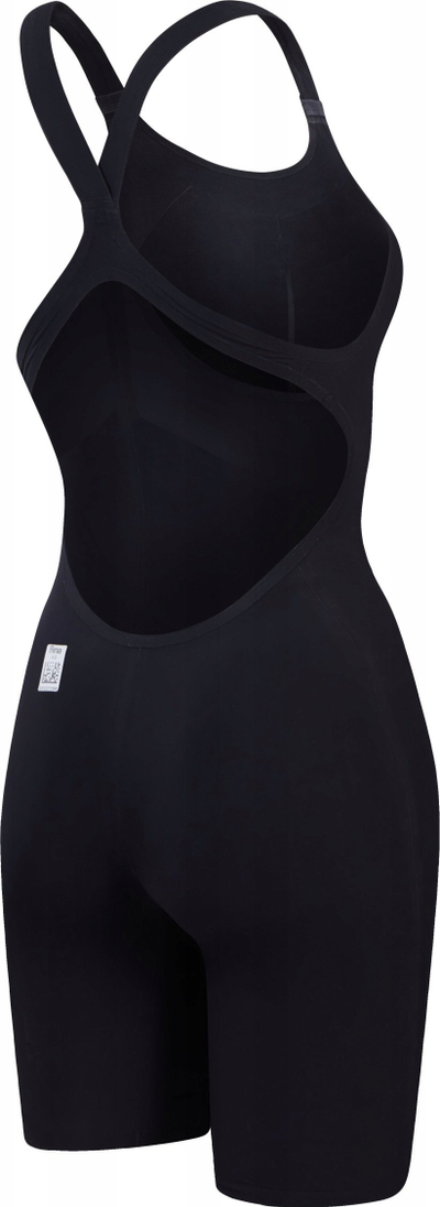 Kostum gare noti Speedo Fastskin LZR Pure Valor 2.0 Openback Kneeskin, për goca, kompresion i moderuar, i zi