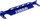 Mbajtëse radiatori vaji TurboWorks 262mm, set montimi, blu