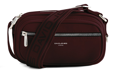 Çantë David Jones për femras tip crossbody në ngjyrë burgundy