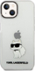 Kapak telefoni Karl Lagerfeld KLHCP14MHNCHTCT për iPhone 14 Plus, transparent, Choupette