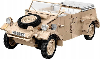 Set ndërtimi Cobi Historical Collection WWII Kübelwagen PKW Type 82, shkallë 1:12, mbi 1000 copa, shumëngjyrësh