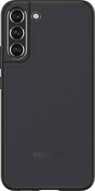 Maskë telefoni Spigen Ultra Hybrid për Galaxy S22, transparente, që e mbron nga rëniet, e zezë