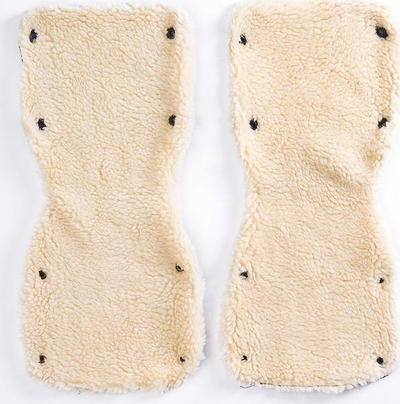 Doreza karroce Sensillo Stroller Glove 8507, të papërshkueshme nga uji, me pellush të ngrohtë, të zeza
