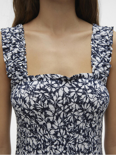 Fustan për femra VERO MODA Menny Smock, i zi/bardhë