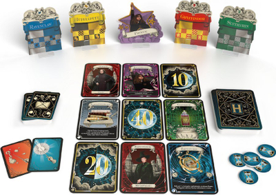 Lojë tavoline me letra Harry Potter Duel Master, 4 8 lojtarë, familjare, shumëngjyrëshe