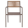 Kolltuk alumini profesionale, back ratan, 55,5×58,5×83 cm (HM5893.03)