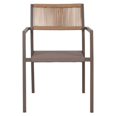 Kolltuk alumini profesionale, back ratan, 55,5×58,5×83 cm (HM5893.03)