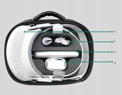 Çantë mbrojtëse Apple Vision Pro, për syze VR, e zezë